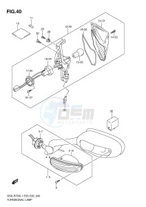 GSX-R750 (E3) drawing TURNSIGNAL LAMP