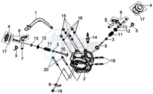 X'PRO 50 25KMH (L8) NL EURO4 drawing CYLINDER HEAD KPL.