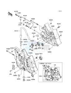 KLX110 KLX110CDF EU drawing Crankcase