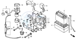 CM125C drawing BATTERY