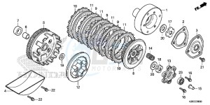 MSX125AH Europe Direct - (ED) drawing CLUTCH