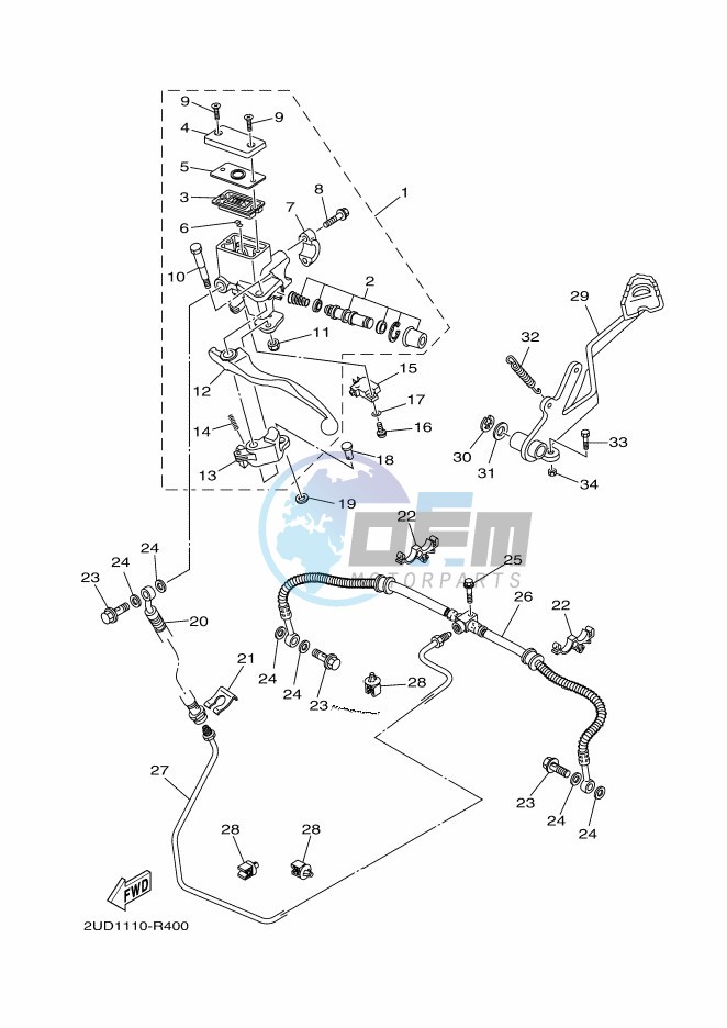 REAR MASTER CYLINDER