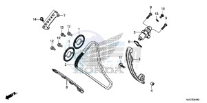 CBR650F 2ED - (2ED) drawing CAM CHAIN/TENSIONER