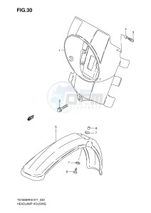 TS185ER (E71) drawing HEADLAMP HOUSING