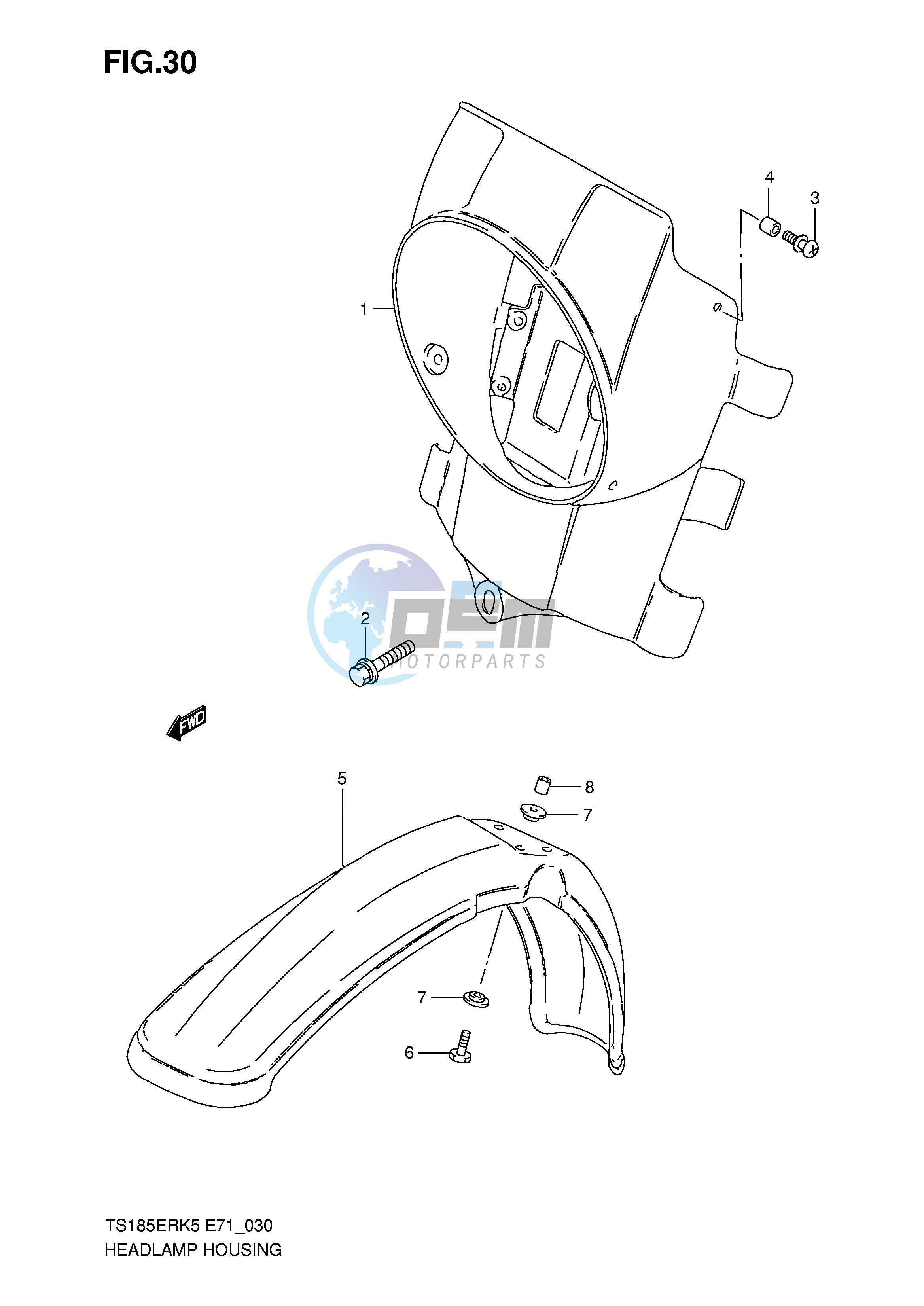 HEADLAMP HOUSING