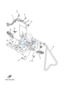 YZ85LW (B0G1) drawing STAND & FOOTREST