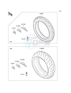 ZR 1000 B [Z1000 EUROPEAN] (B7F-B9F) 0B9F drawing TIRES