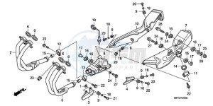 CB1000RA9 Australia - (U / ABS) drawing EXHAUST MUFFLER