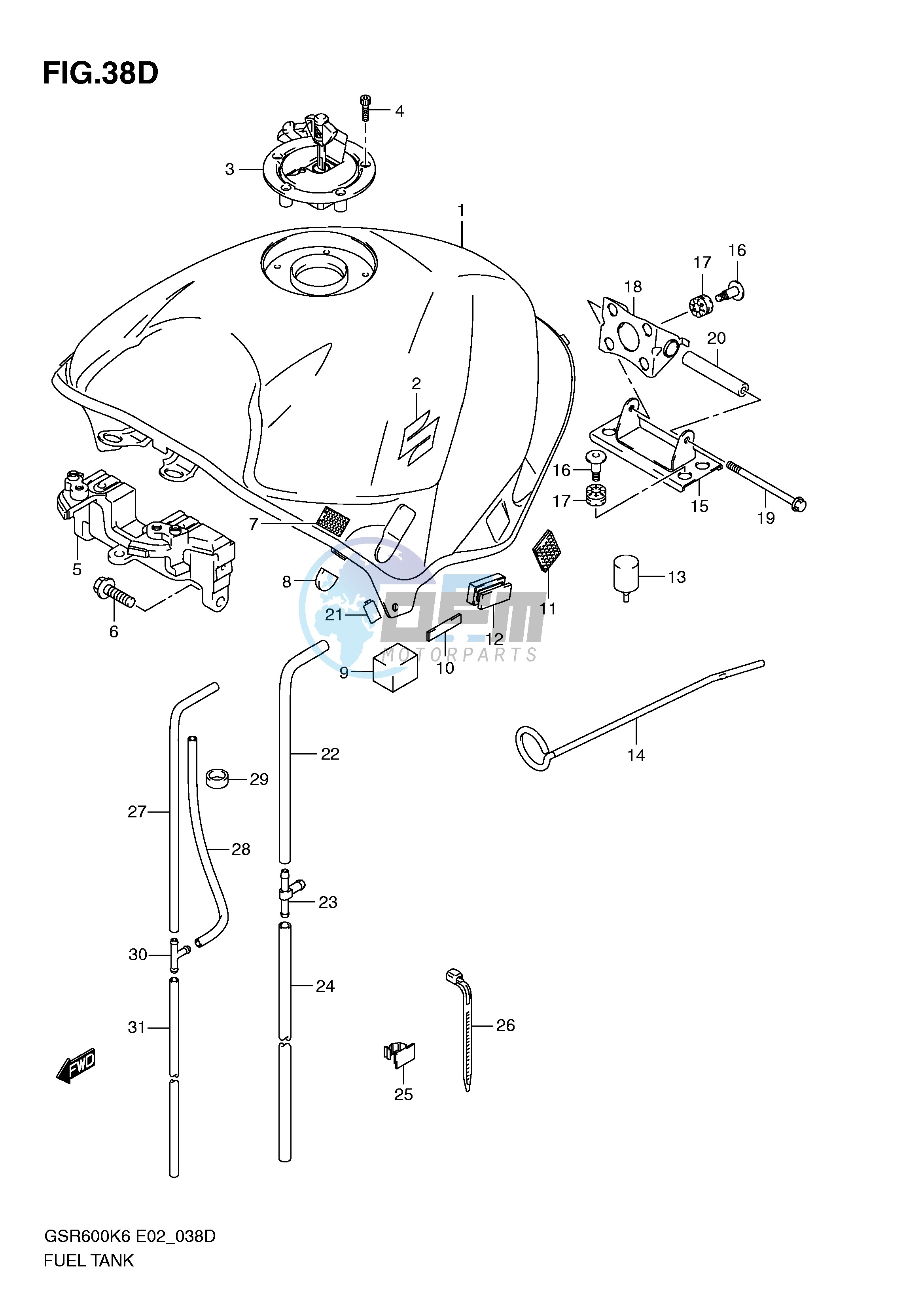 FUEL TANK (MODEL L0)