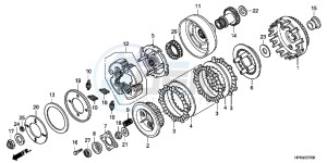 TRX420TEC TRX420 ED drawing CLUTCH