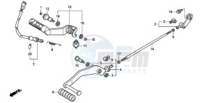 VTX1800C1 drawing PEDAL