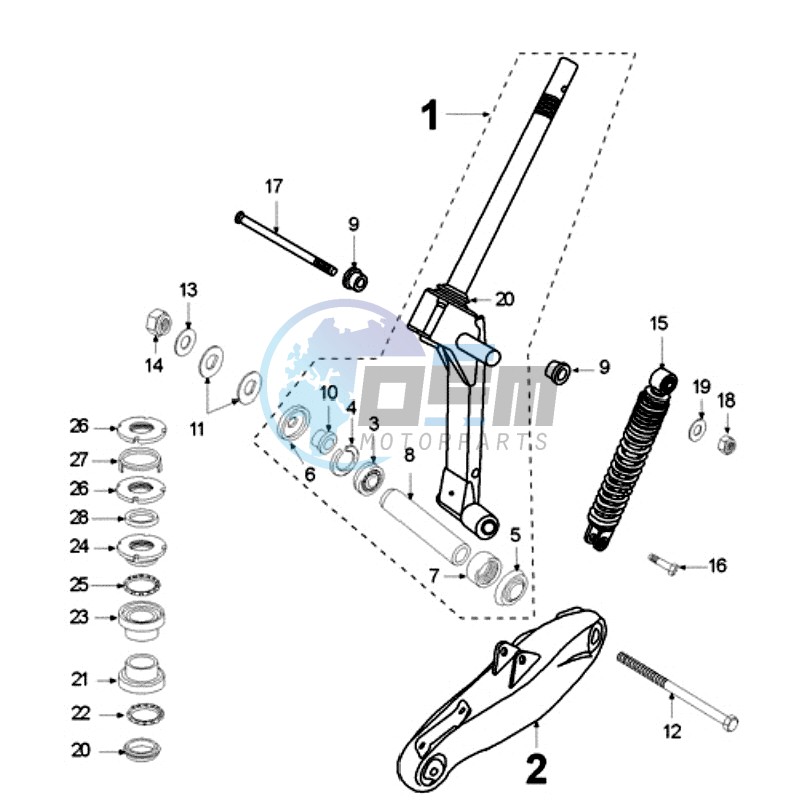 FRONT FORK / STEERINGHEAD