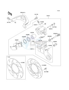 KLX 300 A [KLX300R] (A7-A9) [KLX300R] drawing REAR BRAKE-- KLX300-A7_A8- -