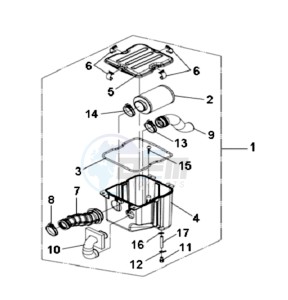 QUAD LANDER 300S drawing AIRFILTER