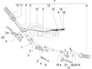 Typhoon 50 drawing Handlebars - Master cilinder