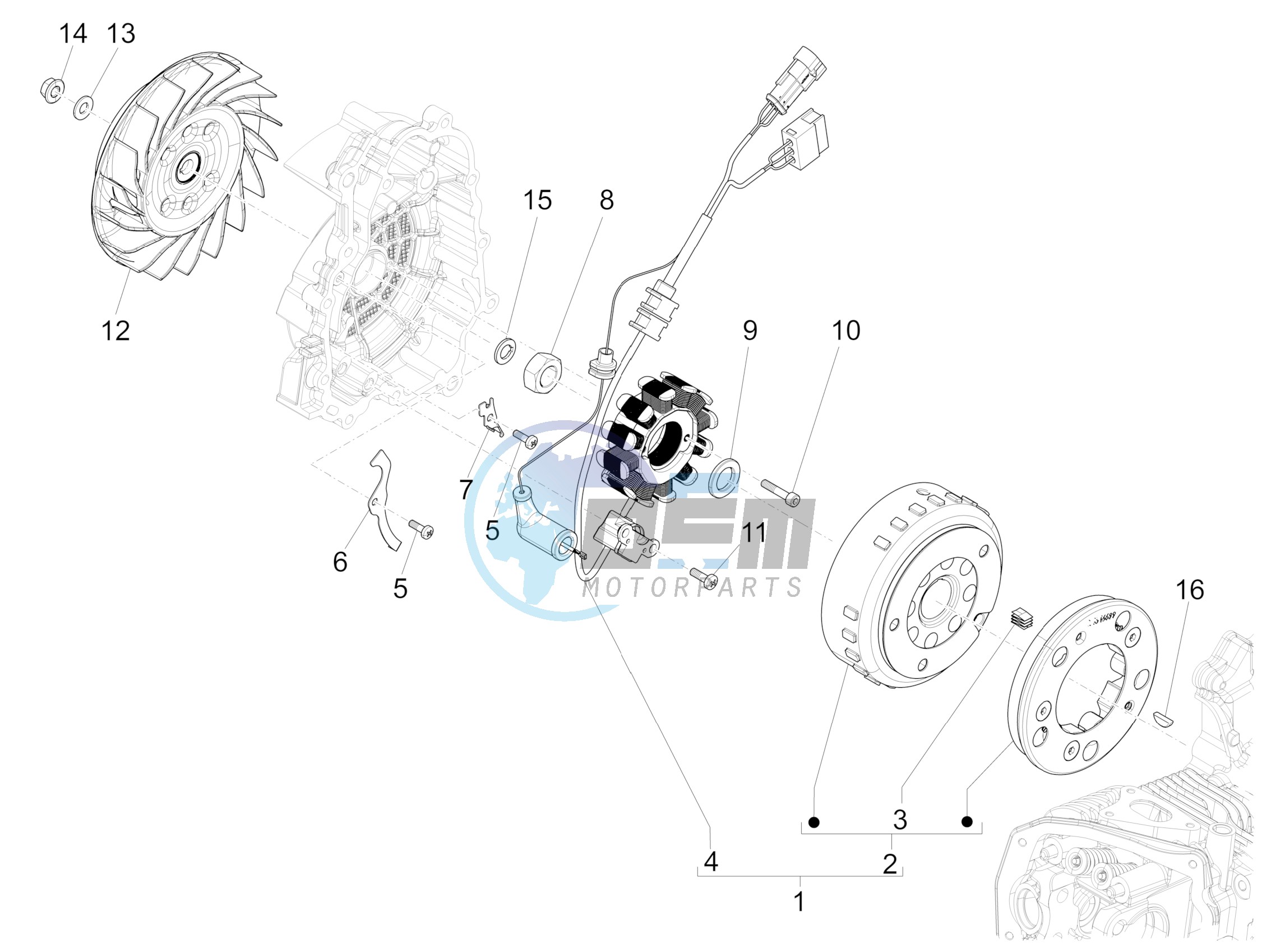 Flywheel magneto