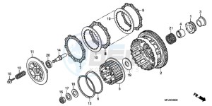 CBR600RAA UK - (E / ABS) drawing CLUTCH