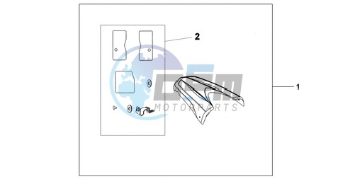 REAR SEAT COWL R-320P