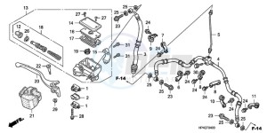 TRX420FMA Australia - (U / 4WD) drawing FR. BRAKE MASTER CYLINDER