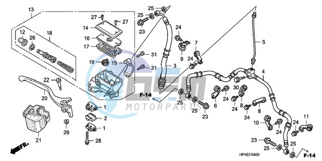 FR. BRAKE MASTER CYLINDER