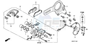 CB1000RAB drawing REAR BRAKE CALIPER (CB1000RA)