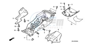 CBR1000RR9 France - (F / CMF REP) drawing REAR FENDER (CBR1000RR)