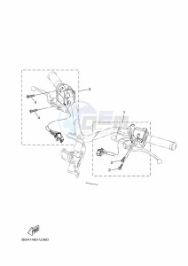 YP125R-DA XMAX 125 TECH MAX (BGU3) drawing STAND & FOOTREST