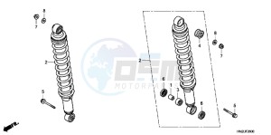 TRX500FAC drawing REAR CUSHION