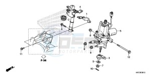 TRX420FA6H Europe Direct - (ED) drawing STEERING SHAFT (EPS)