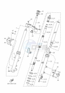 TRACER 7 35KW MTT690-U (B5T2) drawing FRONT FORK