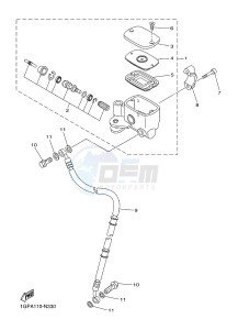 XVS1300CU XVS1300 CUSTOM XVS1300 CUSTOM (2SS4) drawing FRONT MASTER CYLINDER