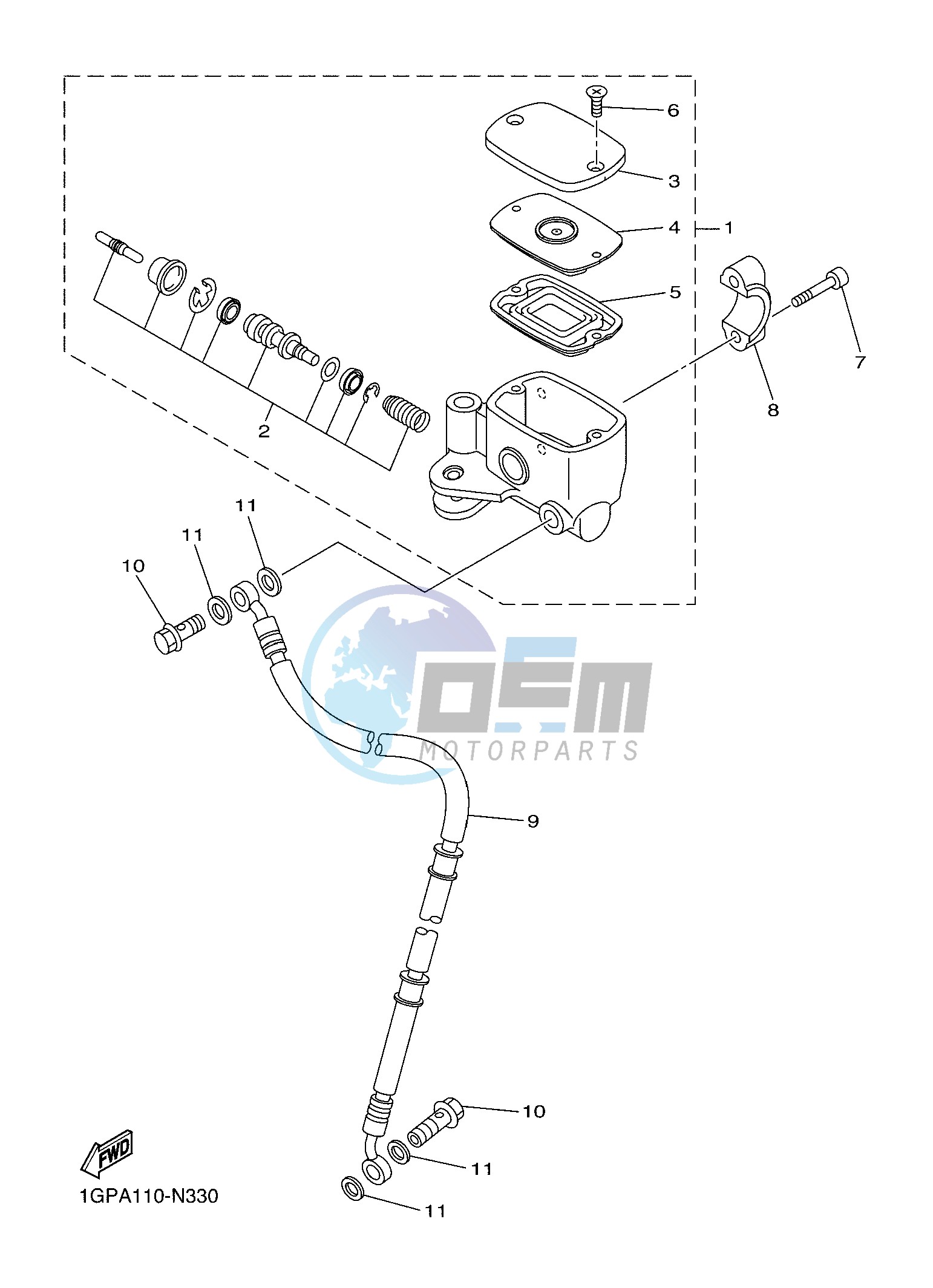 FRONT MASTER CYLINDER