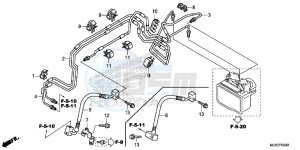 VT750CSE Shadow - VT750CS-E UK - (E) drawing FRONT BRAKE PIPE