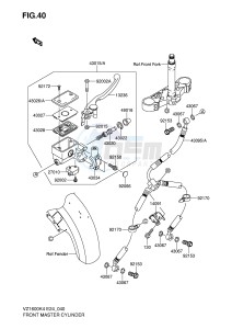 VZ1600 (E24) drawing FRONT MASTER CYLINDER