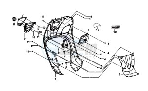 FIDDLE III 125I (XA12W2-EU) (L7-M0) (E4) drawing FRONT COVER / HEADLIGHT