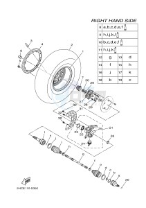 YXZ1000ES YXZ10YMSH YXZ1000R EPS SPECIAL EDITION (2HCF) drawing FRONT WHEEL 2