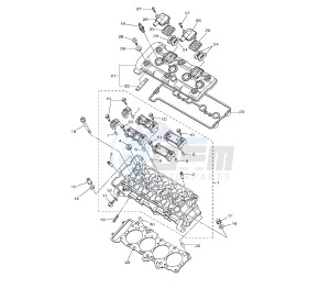 YZF R1 1000 drawing CYLINDER HEAD