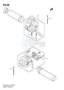 VZR1800 (E2) INTRUDER drawing HANDLE SWITCH (VZR1800L1 E24)