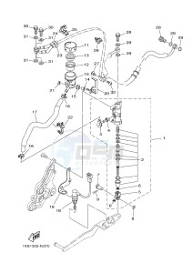 MT07A MT-07 ABS 700 (1XB1 1XB2) drawing REAR MASTER CYLINDER