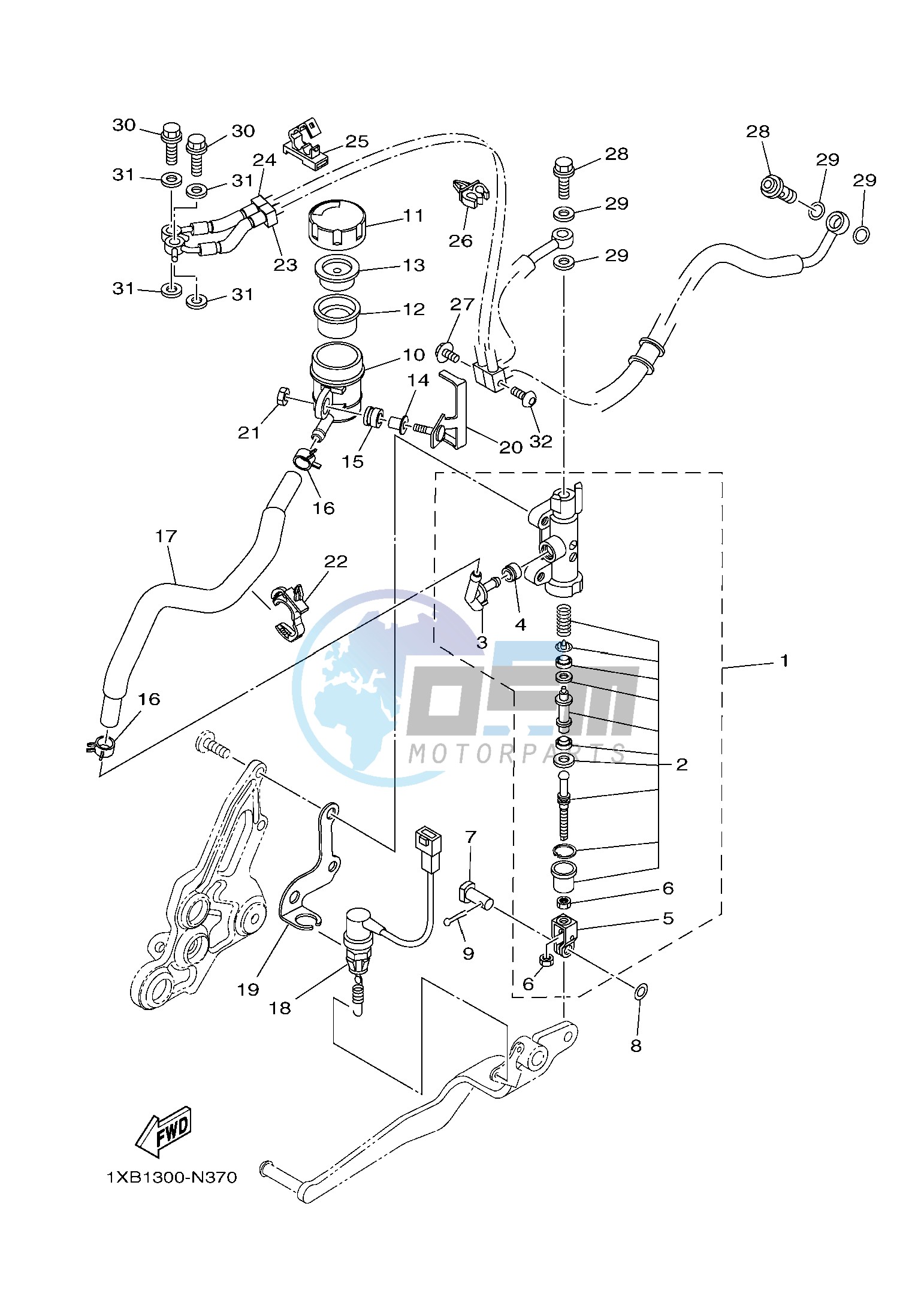 REAR MASTER CYLINDER