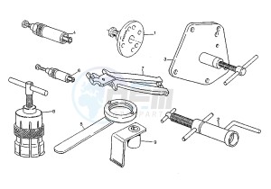 ROADSTER 125 drawing WORKSHOP SERVICE TOOLS