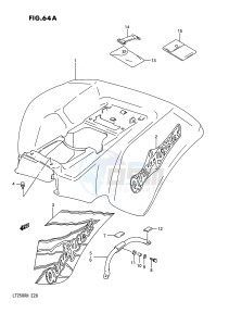 LT250R (E28) drawing REAR FENDER (MODEL M N)