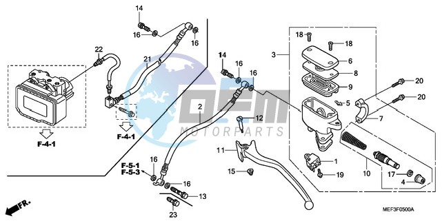 REAR BRAKE MASTER CYLINDER