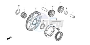 TRX400EX SPORTRAX 400EX drawing STARTING CLUTCH