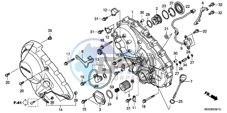 RIGHT CRANKCASE COVER (NC700XD)