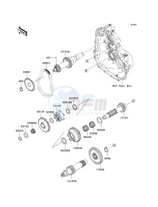 KAF 400 B [MULE 600] (B6F-B9F) B8F drawing TRANSMISSION