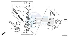 NSA700A9 KO / MME drawing FRONT BRAKE MASTER CYLINDER