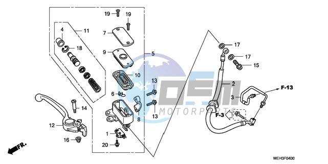 FRONT BRAKE MASTER CYLINDER