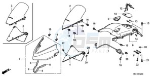 NSA700A9 E / MKH MME drawing UPPER COWL