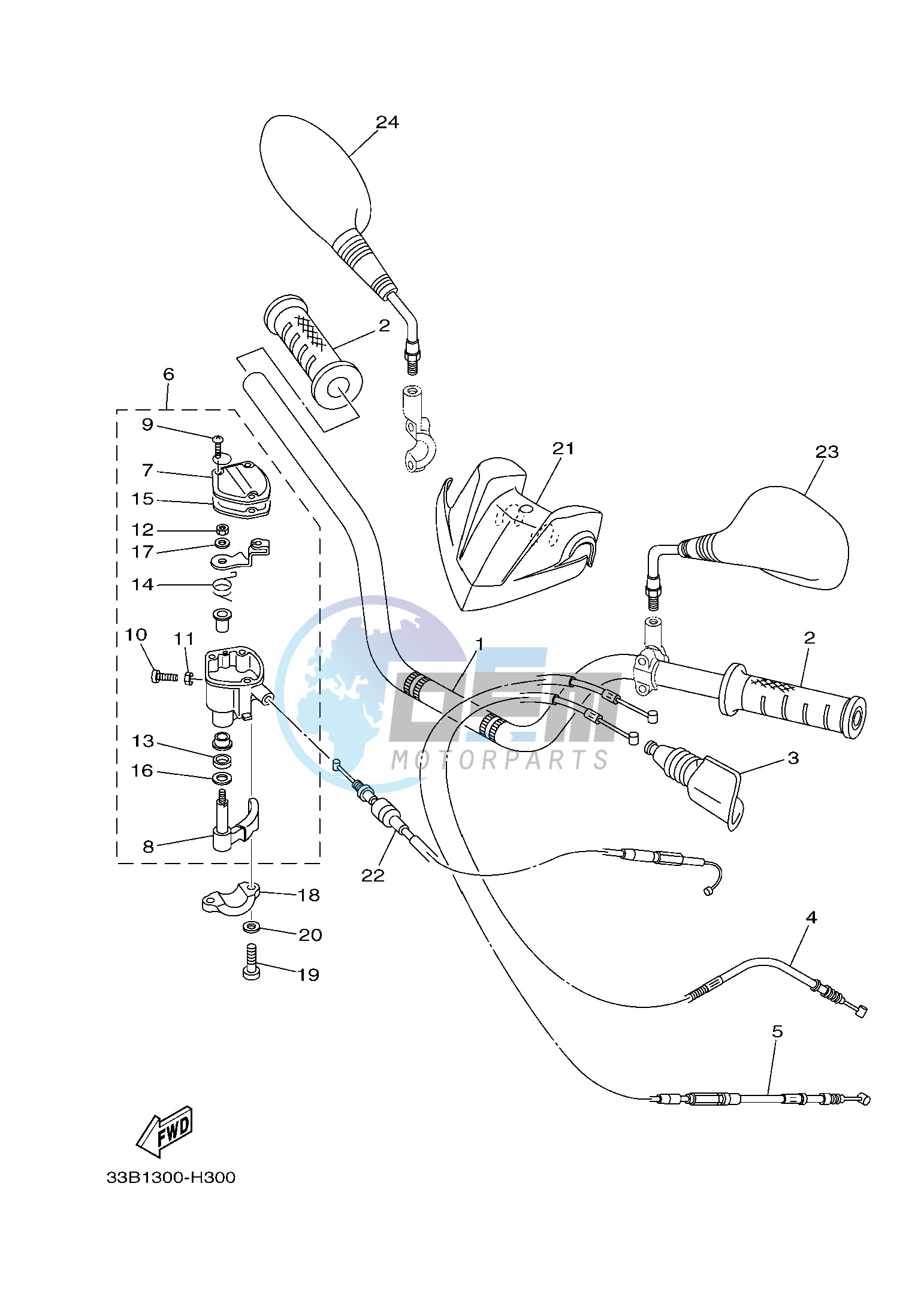 STEERING HANDLE & CABLE